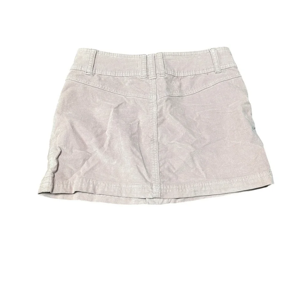 Free People We The Free Pink Corduroy Button Front Mini Skirt Size 26 Long